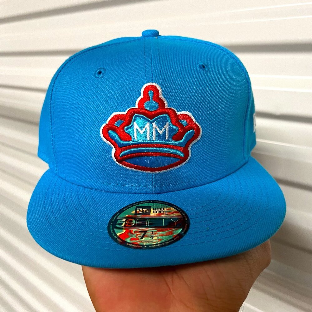 Miami Marlins MLB Blue Fitted Hat - New